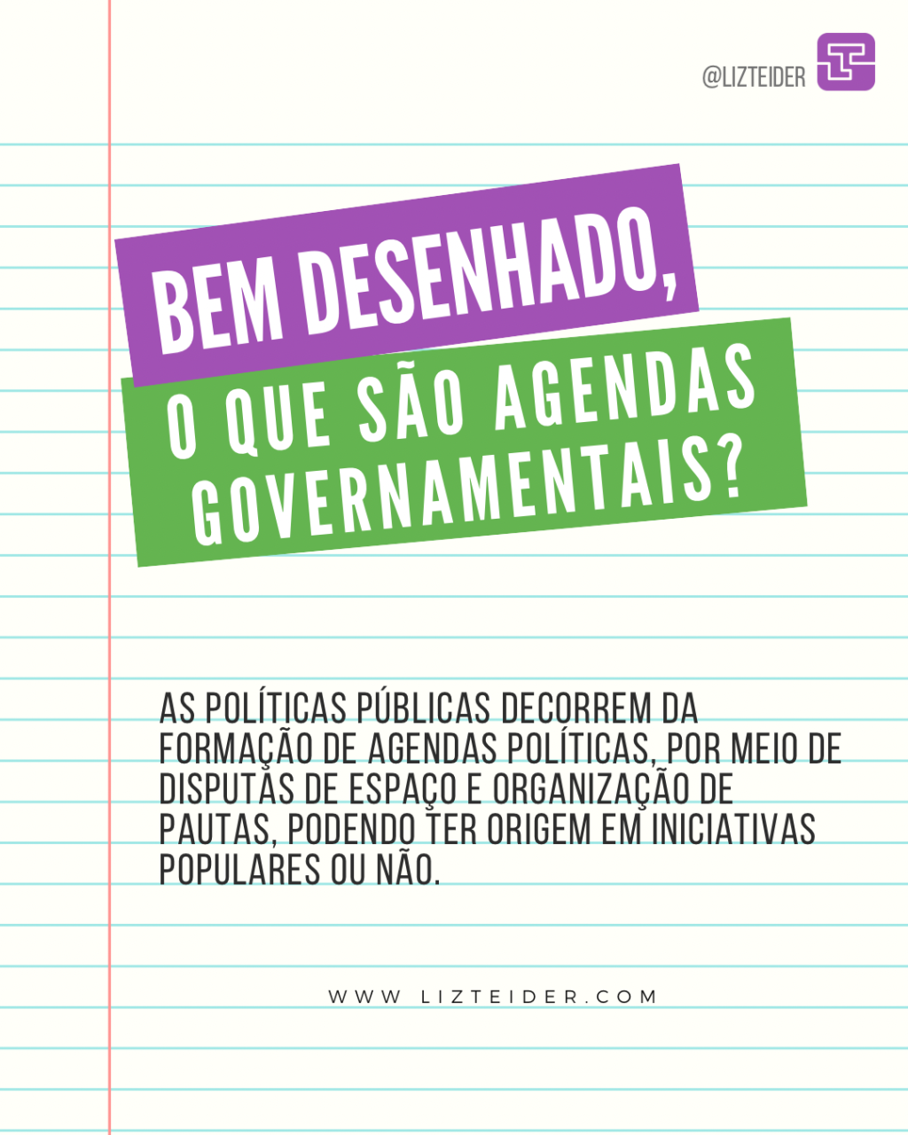 O que são agendas governamentais?